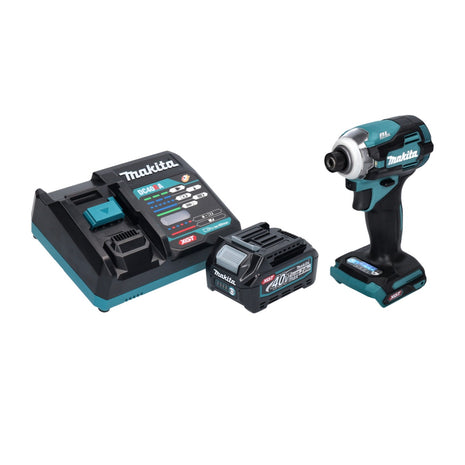 Makita TD 001 GA1 Llave de impacto inalámbrica 40 V máx. 220 Nm 1/4" XGT Brushless + 1x batería 2,0 Ah + cargador