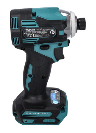 Makita TD 001 GA2 Llave de impacto inalámbrica 40 V máx. 220 Nm 1/4" XGT Brushless + 2x baterías 2,0 Ah + cargador