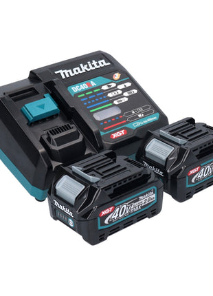 Makita TD 001 GA201 Akku Schlagschrauber 40 V max. 220 Nm 1/4" XGT Brushless + 2x Akku 2,0 Ah + Ladegerät + Makpac