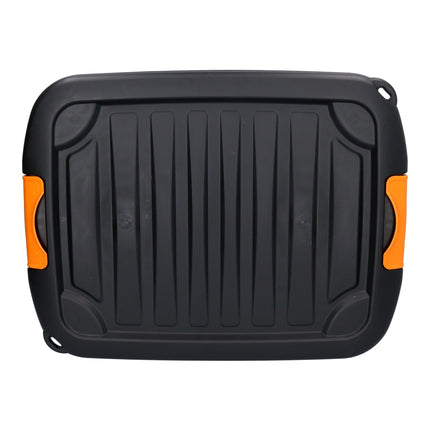 FORTE Boîte de rangement pour outils 42 l avec fermeture à clic 50x39x34 cm dans une mallette à outils noire, boîte, robuste, empilable, verrouillable (000051361905)