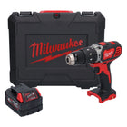 Perceuse à percussion sans fil Milwaukee M18 BPD-401C 18 V 60 Nm + 1x batterie 4,0 Ah + coffret - sans chargeur