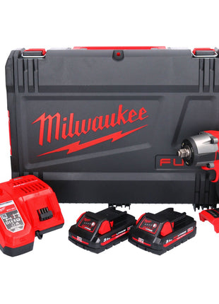 Milwaukee M18 FMTIW2F12-302X Akku Schlagschrauber 18 V 745 Nm 1/2" Brushless + 2x Akku 3,0 Ah + Ladegerät + HD Box