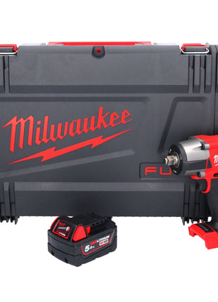 Milwaukee M18 FMTIW2F12-501X Llave de impacto inalámbrica 18 V 745 Nm 1/2" sin escobillas + 1x batería 5,0 Ah + caja HD - sin cargador