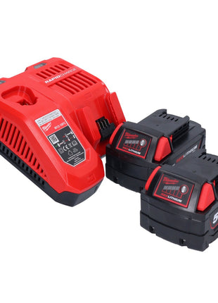 Milwaukee M18 FMTIW2F12-502X Llave de impacto a batería 18 V 745 Nm 1/2" sin escobillas (4933478450) + 2x batería 5,0 Ah + cargador + caja HD