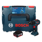 Bosch GSB 18V-55 Professional cordless impact drill 18 V 55 Nm brushless + 1x rechargeable battery 5.0 Ah + L-Boxx - without charger
