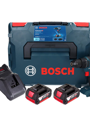 Bosch GSR 18V-55 Akku Bohrschrauber 18 V 55 Nm Brushless + 2x Akku 4,0 Ah + Ladegerät + L-Boxx - Toolbrothers