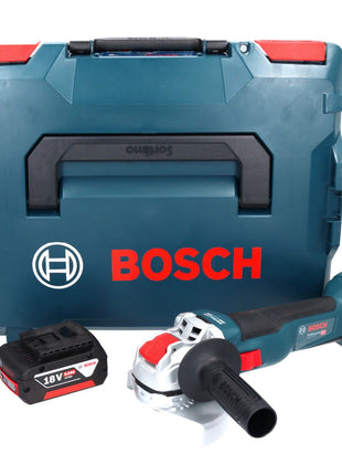 Bosch GWX 18V-10 Professional Akku Winkelschleifer 18 V 125 mm  X-LOCK Brushless + 1x Akku 5,0 Ah + L-Boxx - ohne Ladegerät