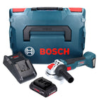 Bosch GWX 18V-10 Professional Akku Winkelschleifer 18 V 125 mm  X-LOCK Brushless + 1x ProCORE Akku 4,0 Ah + Ladegerät + L-Boxx