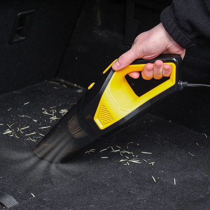 TOUGH MASTER Kabelgebundener Auto-Handstaubsauger 90 Watt, 12V, 5 Aufsätze, Schlauch, Anschlüsse, Bürste, mit auswaschbarem HEPA-Filter (TM-CVC105) - Toolbrothers