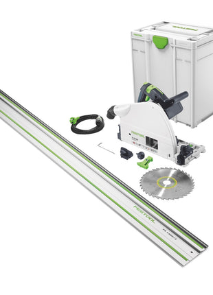 Festool TS 75 EBQ-Plus-FS Tauchsäge 1600 W 210 mm ( 576115 ) + Führungsschiene FS 1400/2 + Systainer - Toolbrothers