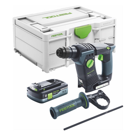 Festool BHC 18 Basic-4,0 Akku Bohrhammer 18 V 25 Nm 1,8 J SDS Plus ( 577057 ) Brushless + 1x Akku 4,0 Ah + Systainer - ohne Ladegerät - Toolbrothers