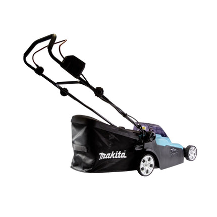 Makita DLM 382 CT2 cortacésped sin cable 36 V ( 2x 18 V ) 38 cm 40 l + 2x batería 5.0 Ah + cargador doble