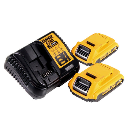 Sega alternativa a batteria DeWalt DCS 369 D2 Sega alternativa a batteria 18 V senza spazzole + 2x batteria 2,0 Ah + caricabatterie