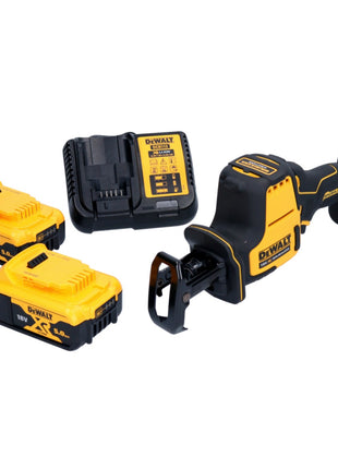 DeWalt DCS 369 P2 Akku Säbelsäge Reciprosäge 18 V Brushless + 2x Akku 5,0 Ah + Ladegerät