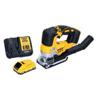 Scie sauteuse pendulaire à batterie DeWalt DCS 334 L1 18 V sans balais + 1x batterie 3,0 Ah + chargeur