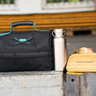 Toolbrothers Fan Lunchpaket in Makita Kühltasche mit Edelstahl Brotdose mit Bambus Deckel 1200 ml + Edelstahl Trinkflasche 500 ml + 4 in 1 Multifunktions Besteck - Toolbrothers