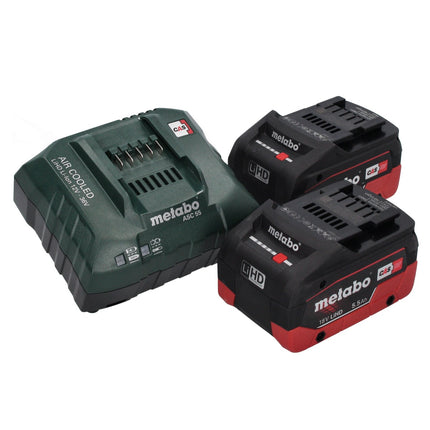 Scie sabre à batterie Metabo SSEP 18 LTX BL MVT 18 V sans balais + 2x batterie 5,5 Ah + chargeur
