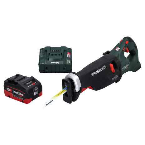 Sierra sable a batería Metabo SSEP 18 LTX BL MVT 18 V sin escobillas + 1x batería 10,0 Ah + cargador