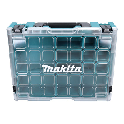 Maletín organizador de piezas pequeñas Makita MAKPAC 1 395 x 295 x 110 mm ( 191X80-2 ) con 13x cajas de inserción