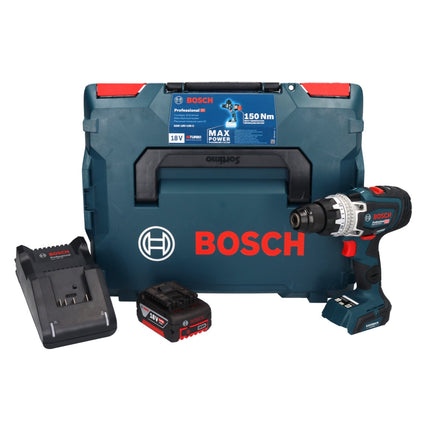 Bosch GSR 18V-150 C Professional Akku Bohrschrauber 18 V 150 Nm Biturbo Brushless + 1x Akku 5,0 Ah + Ladegerät + L-Boxx - Toolbrothers