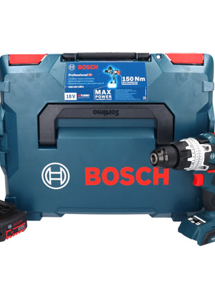 Bosch GSB 18V-150 C Profesjonalna akumulatorowa wiertarko-wkrętarka udarowa 18 V 150 Nm Biturbo Brushless + 1x akumulator 5,0 Ah + L-Boxx - bez ładowarki