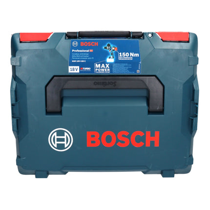 Bosch GSR 18V-150 C Taladro atornillador profesional a batería 18 V 150 Nm Biturbo Brushless ( 06019J5005 ) + 2x batería ProCORE 8,0 Ah + cargador + L-Boxx