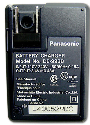 Panasonic Ladegerät DE-993B für CGA-S002 / S002A / S002E Akku: Hersteller Panasonic - Toolbrothers