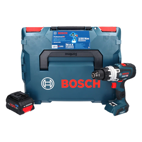 Bosch GSB 18V-150 C Profesjonalna akumulatorowa wiertarko-wkrętarka udarowa 18 V 150 Nm Biturbo Brushless + 1x akumulator ProCORE 8,0 Ah + L-Boxx - bez ładowarki