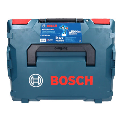 Bosch GSB 18V-150 C Professional Perceuse-visseuse à percussion sans fil 18 V 150 Nm Biturbo Brushless ( 06019J5105 ) + 2x batterie ProCORE 8,0 Ah + chargeur + L-Boxx