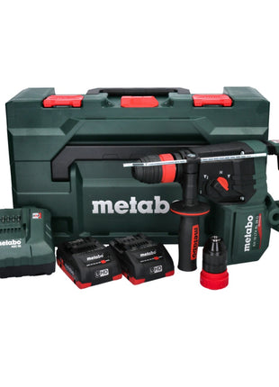 Metabo KH 18 LTX BL 28 Q Akku Bohrhammer 18 V 3 J SDS plus Brushless + 2x Akku 4,0 Ah + Ladegerät + metaBOX