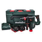 Metabo KH 18 LTX BL 28 Q Akku Bohrhammer 18 V 3 J SDS plus Brushless + 2x Akku 5,5 Ah + Ladegerät + metaBOX ( 601715660 )