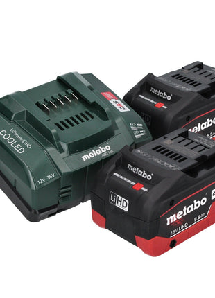 Metabo KH 18 LTX BL 28 Q Akku Bohrhammer 18 V 3 J SDS plus Brushless + 2x Akku 5,5 Ah + Ladegerät + metaBOX ( 601715660 )