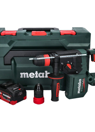 Marteau perforateur sur batterie Metabo KH 18 LTX BL 28 Q 18 V 3 J SDS plus brushless + 1x batterie 8,0 Ah + metaBOX - sans chargeur