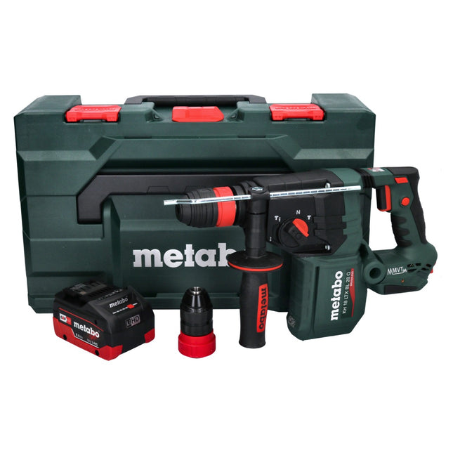 Metabo KH 18 LTX BL 28 Q cordless hammer drill 18 V 3 J SDS plus Brushless + 1x battery 8,0 Ah + metaBOX - without charger