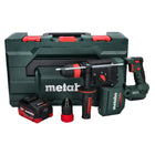 Marteau perforateur sur batterie Metabo KH 18 LTX BL 28 Q 18 V 3 J SDS plus brushless + 1x batterie 8,0 Ah + metaBOX - sans chargeur