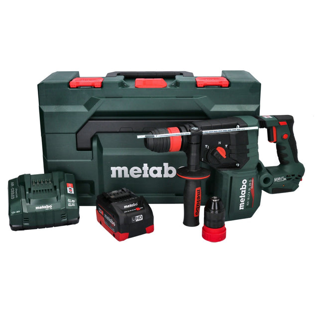 Metabo KH 18 LTX BL 28 Q cordless hammer drill 18 V 3 J SDS plus Brushless + 1x rechargeable battery 8.0 Ah + charger + metaBOX