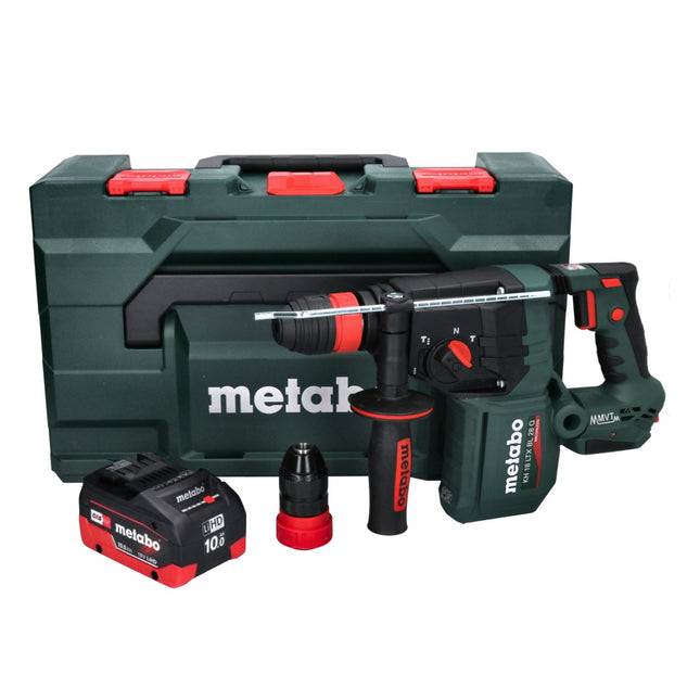 Metabo KH 18 LTX BL 28 Q cordless hammer drill 18 V 3 J SDS plus Brushless + 1x rechargeable battery 10.0 Ah + metaBOX - without charger