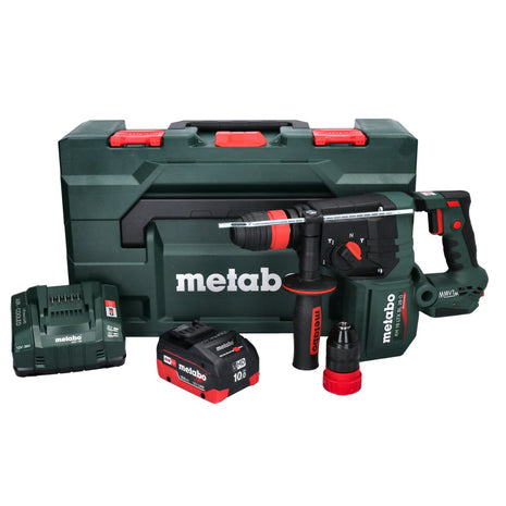 Metabo KH 18 LTX BL 28 Q Akku Bohrhammer 18 V 3 J SDS plus Brushless + 1x Akku 10,0 Ah + Ladegerät + metaBOX