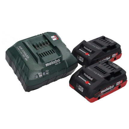 Metabo SSD 18 LTX 200 BL Atornillador de impacto inalámbrico 18 V 200 Nm 1/4" sin escobillas (602396800) + 2x batería 4,0 Ah + cargador + metaBOX