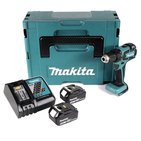 Makita BDF 459 RFJ Akku Bohrschrauber 18 V 45Nm + 2x Akkus  3,0Ah + Ladegerät im Makpac 2 - Toolbrothers