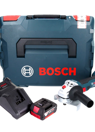 Bosch GWS 18V-7 Professional Akku Winkelschleifer 18 V 125 mm 22,23 mm Brushless + 1x Akku 4,0 Ah  + Ladegerät + L-Boxx