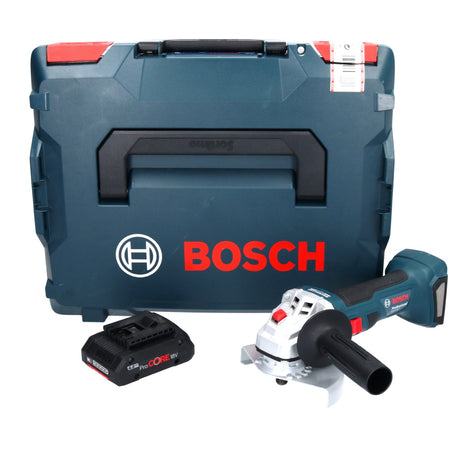 Bosch GWS 18V-7 Professional Akku Winkelschleifer 18 V 125 mm 22,23 mm Brushless + 1x ProCORE Akku 4,0 Ah  + L-Boxx - ohne Ladegerät