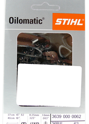 STIHL Oilomatic Sägekette .325" Rapid Super mit 1,6 mm Treibglieddicke - 37 cm ( 3639 000 0062 ) - Toolbrothers