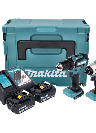 Makita DLX 2289 TJ Combo Kit 18 V mit DDF 485 Akku Bohrschrauber + DTD 153 Akku Schlagschrauber + 2x Akku 5,0 Ah + Ladegerät + Makpac