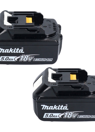 Makita Power Source Kit 18 V mit 2x BL 1850 B 5,0 Ah Akku + DC 18 RC Schnellladegerät + Makpac ( 197624-2 )