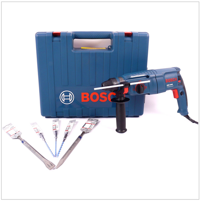 Bosch GBH 2400 SDS-Plus Professional Bohrhammer 720 W im Transport Koffer + Meissel und Bohrer - Toolbrothers