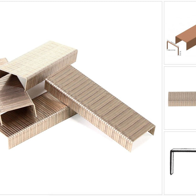 B Ware 3x Prebena B16CLF Heftklammern 16 mm verbronzt ca 30 000 Stueck 1 - toolbrothers
