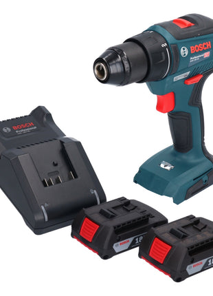 Bosch GSR 18V-55 Professional Akku Bohrschrauber 18 V 55 Nm Brushless + 2x Akku 2,0 Ah + Ladegerät