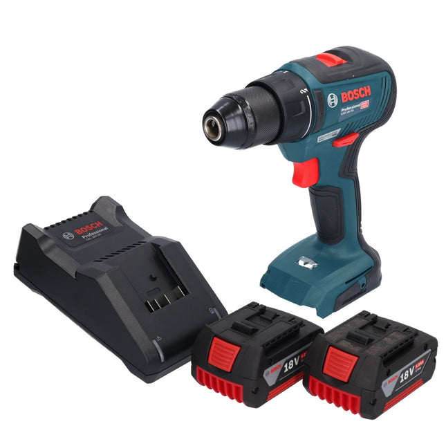 Bosch GSR 18V-55 Professional Akku Bohrschrauber 18 V 55 Nm Brushless + 2x Akku 5,0 Ah + Ladegerät