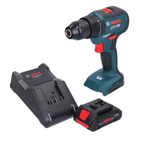 Bosch GSR 18V-55 Profesjonalna akumulatorowa wiertarko-wkrętarka 18 V 55 Nm bezszczotkowa + 1x akumulator ProCORE 4,0 Ah + ładowarka